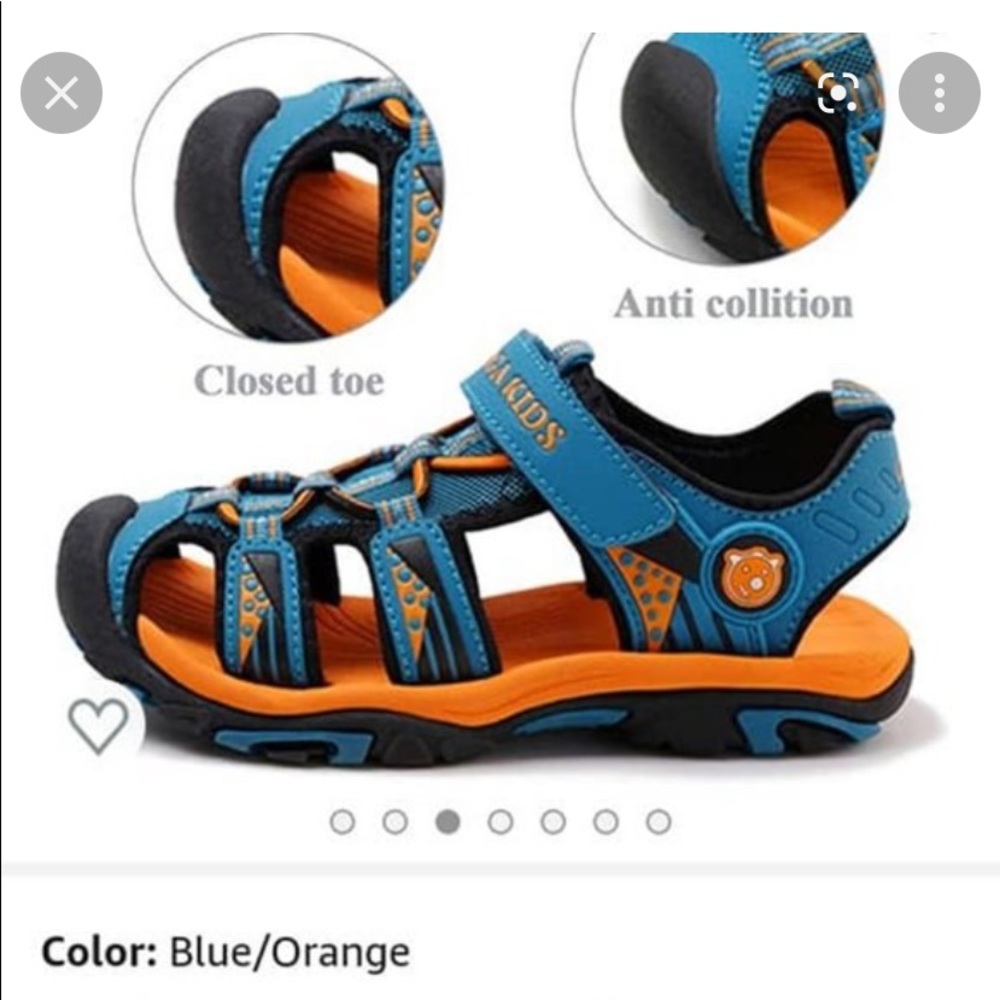 Coga Youth Kids Close Toe Sandals